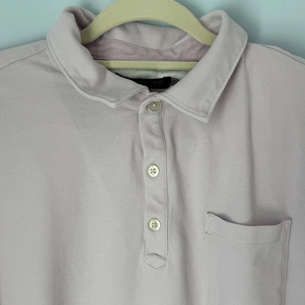 Banana Republic Men’s Performance Pique Polo Shirt Pink